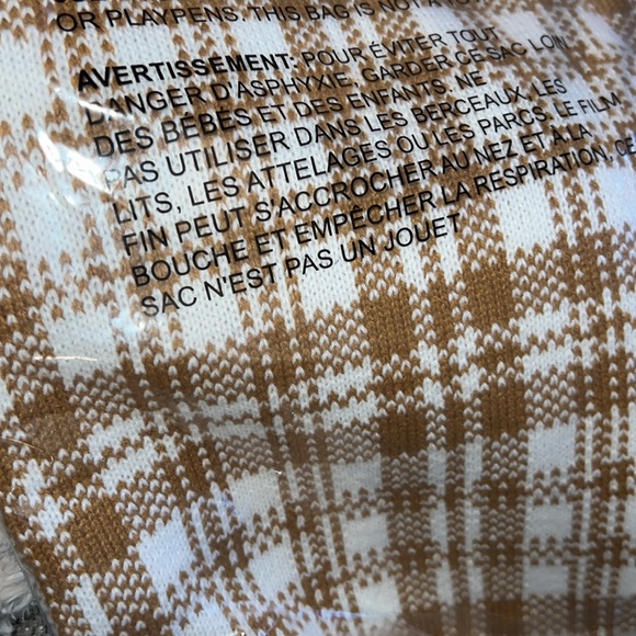 Timberland Womens Plaid Scarf in Wheat 10”x68” NWT - Picture 7 of 7